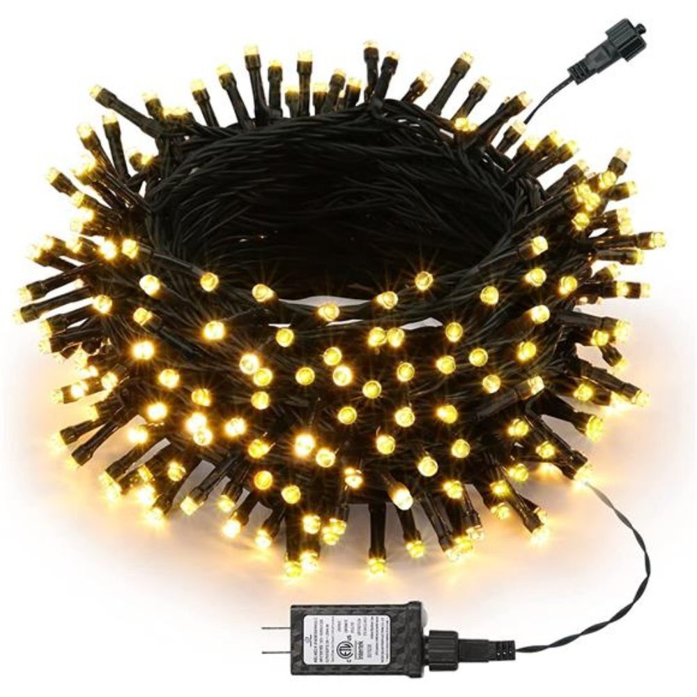100FT 300 LED String Lights Indoor Outdoor Fairy Twinkle Lights 8 Modes